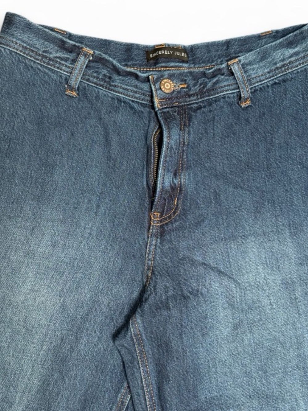 Sincerely Jules Wide-Leg Raw Hem Jeans - Picture 4 of 4